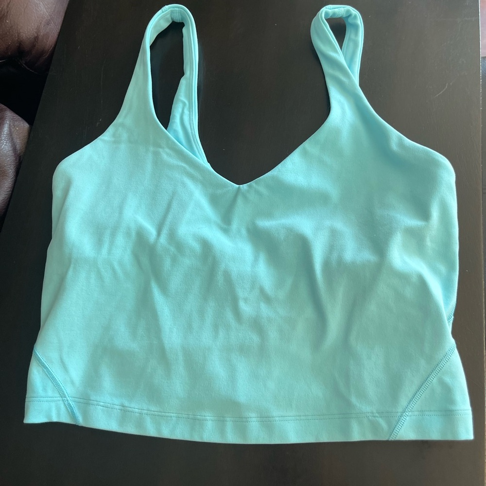 Teal Sleeveless Crop Top lululemon worn few times